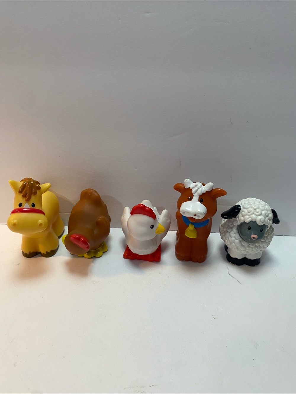 Fisher price - little people farm animal character lot x5pcs